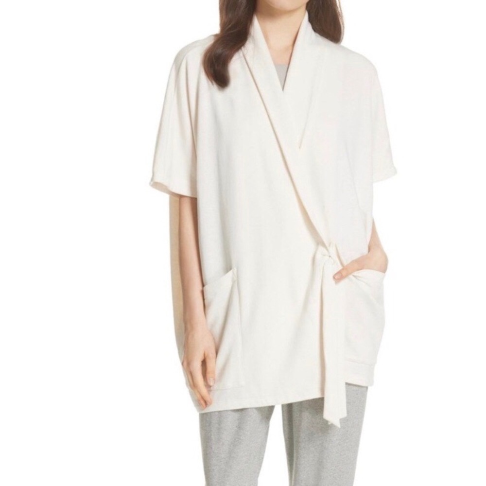 Eileen Fisher Organic Cotton Kimono Wrap Jacket